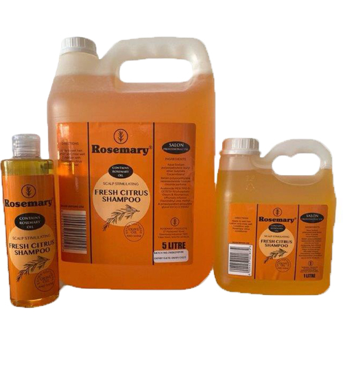 citrus shampoo range